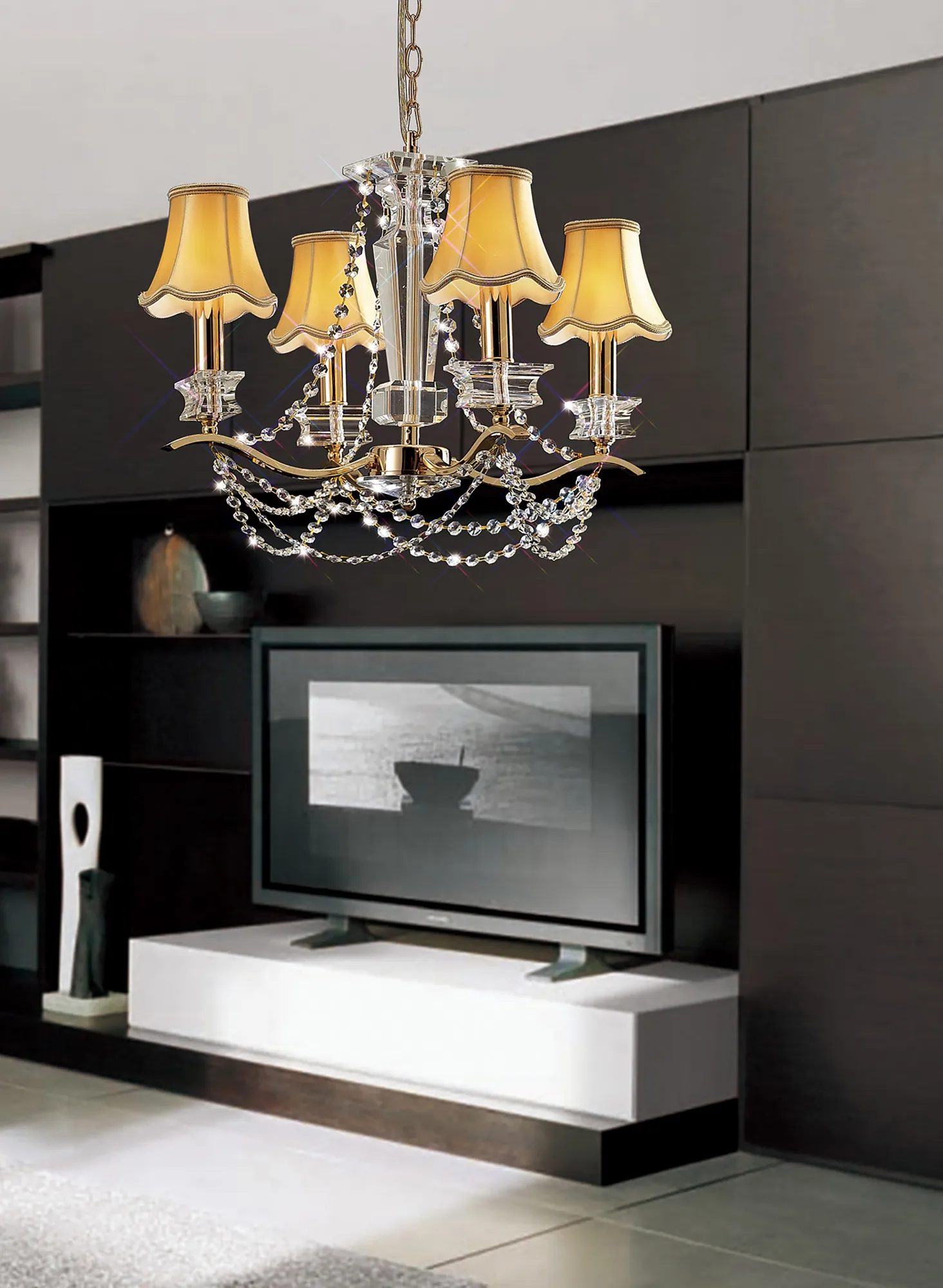 Nydia French Gold Crystal Ceiling Lights Diyas Multi Arm Crystal Fittings Nydia French Gold Crystal Ceiling Lights Diyas Multi Arm Crystal Fittings